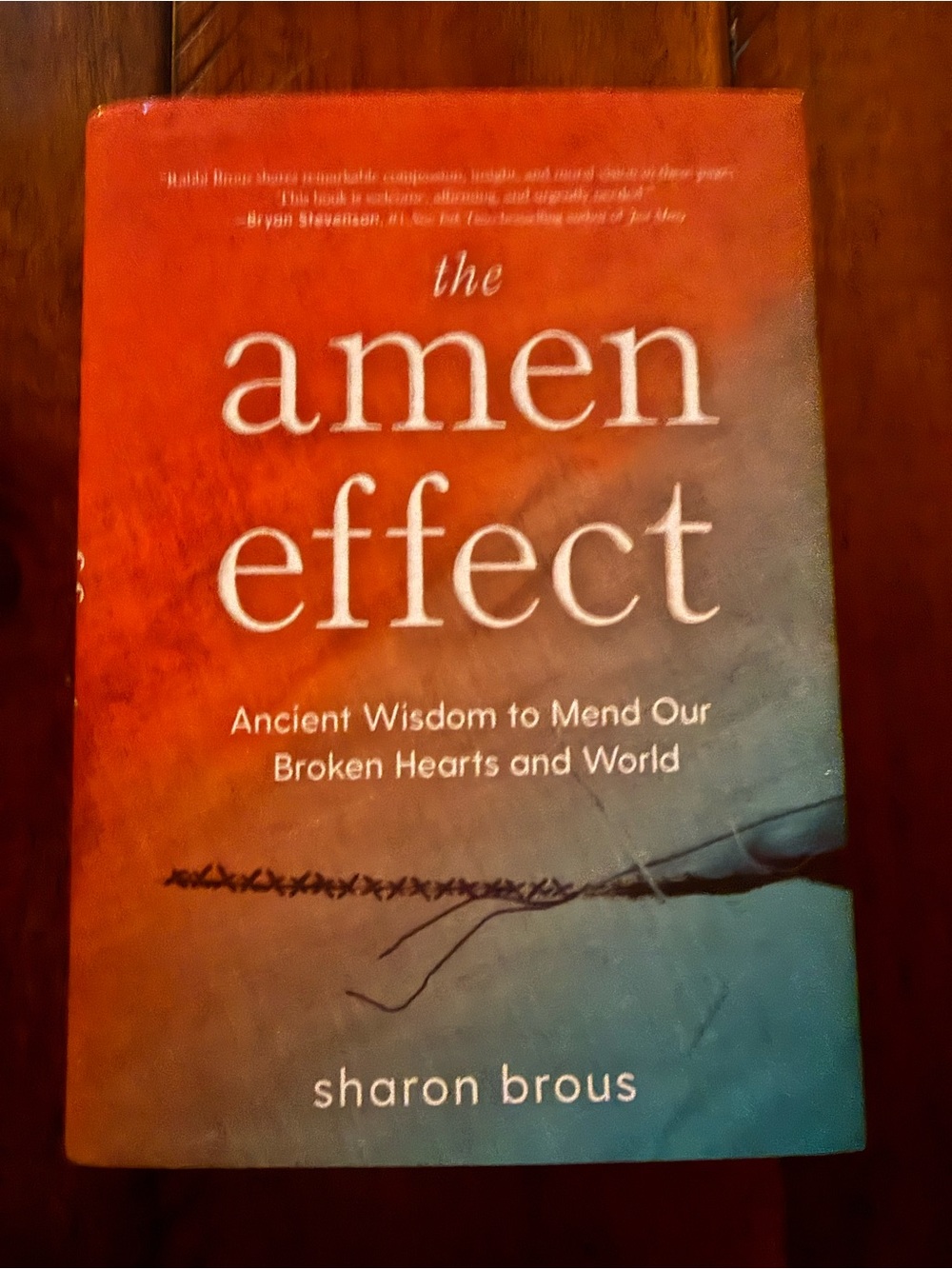Sharon Brouss The Amen Effect - Orange and Teal Hardcover